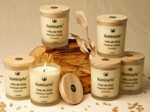 ILUMINAR VELA CANDLE SOJA 8X7.5CM 160GS. CX6