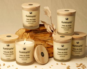ILUMINAR VELA CANDLE SOJA 8X7.5CM 160GS. CX6