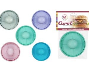 CAROL MOLDE HAMBURGUESA 10 CM PLASTICO