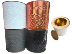 LATA REDONDA CON RELIEVE COOKIES 18X18CM GRANDE