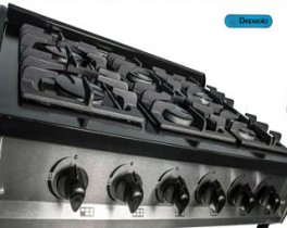 ANAFE 900 6 MECHEROS REJA ALAMBRE ESMER.