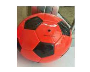 PELOTA FUTBOL CUERO N.2 ROJO-NEGRO