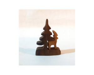 CALADO EN MADERA CIERVITO 8X6CM