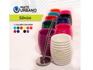 MATE URBANO SONICO C/BOMBIL.SACA INOX. CX12