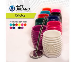 MATE URBANO SONICO C/BOMBIL.SACA INOX. CX12