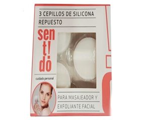 SENTIDO 3 CEPILLOS DE SILICONA REPUESTO