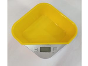 BALANZA COCINA ELECT.3KG.RECIP.AMARILLO CX6