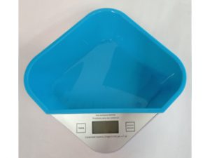 BALANZA COCINA ELECT.3KG.RECIP.TURQUESA CX6