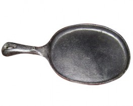 LOZAFER PLANCHA OVAL C/MANGO 23X17CM