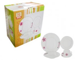 JUEGO DE 20 PZAS. PORCELANA DEC.CX2