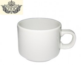 TSUJI 450 BLANCO TAZA DESAYUNO 250ML.X12