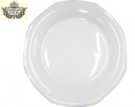 TSUJI 550 BLANCO PLATO PLAYO 25CM CX12