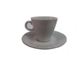 TSUJI 1150 BLANCO PLATO CAFE 12CM CONICO