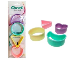 CAROL MOLDE PARA GALLETITAS SETX4 PASTEL