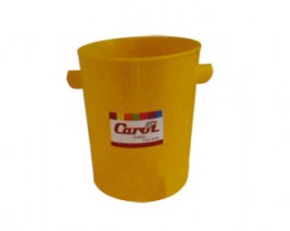 CAROL BALDE HIELO PLAST.15CM AMARILLO