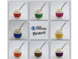 MATE URBANO BRAVO C/BOMBILLA SACA INOX. CX12
