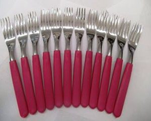 CAROL M/FUCSIA TENEDOR MESA BX12