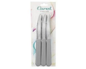 CAROL PASTEL CUCHILLO MESA BX3 GRIS