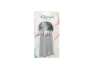 CAROL PASTEL CUCHARITA TE BX3 GRIS