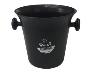 YESI RECIPIENTE PARA HIELO 12,5CM NEGRO CX24