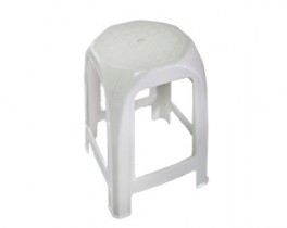 BANQUETA CUADRADA BLANCA CX10