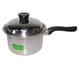 IMAGEN CACEROLA ACERO N.16 C/MGO.PESADA