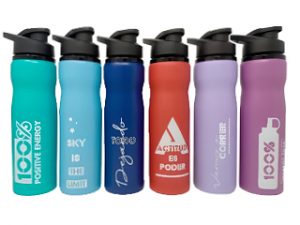 BOTELLA ACERO 750 CC COLOR PICO VERTEDOR cx48