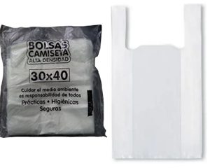 BOLSAS CAMISETA 30X40 150GR CX20 CX20