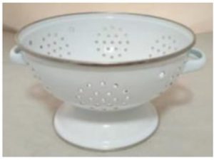 ENLOZADO COLADOR C/ARO Y ASAS 23CM CX6