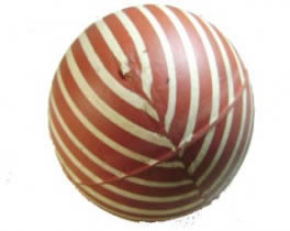 PULPO PELOTA RAYADA N.4 10CM BX6 CX36