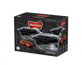 MARINEX SET 3 CACEROLA C/TAPA(6738)X4