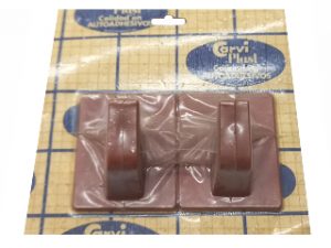 CARVI PERCHA AUTOADHESIVA CUAD. PACKX2