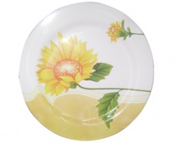 MELAMINA GIRASOL PLATO PLAYO 25CM CX120