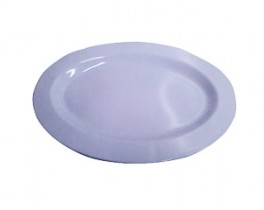 MELAMINA BLANCA PLATO OVAL 35CM PX12 CX72