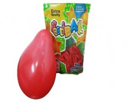 FESTIBALL GLOBO PERLADO 10"X50U.ROJO
