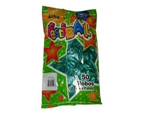 FESTIBALL GLOBO PERLADO 10"X50U.VERDE