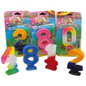 ILUMINAR NUMEROS MULTICOLOR X 1 EN BOLSA