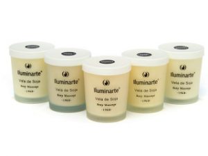 ILUMINAR VELA SOJA CANDLE(GLASS)7X5.7CM CX6