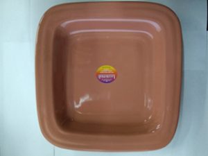 COLONIAL BIANCA PLATO HONDO CUAD.COLORES
