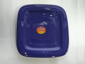 COLONIAL BIANCA PLATO POSTRE CUAD.COLORE