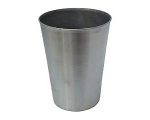 ALMANDOZ VASO ALUMINIO 410ML. 11X8CM CX12