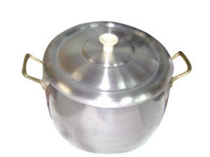 ALMANDOZ OLLA BOMBE BRONCE 20 CM C/ASAS