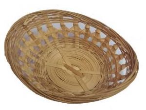 PANERA OVAL CALADA 20CM MIMBRE