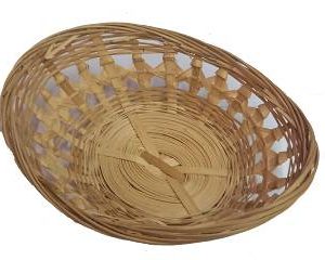 PANERA OVAL CALADA 20CM MIMBRE