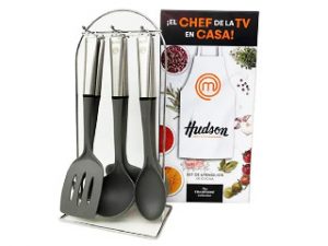 HUDSON SET 6 UTENSILIOS NYL GRIS MGO ACE CX4
