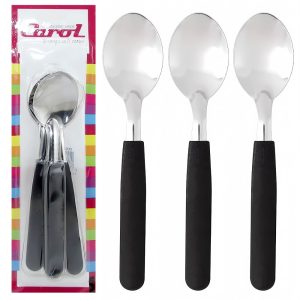 CAROL M/NEGRO CUCHARA MESA BX3