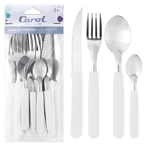 CAROL JUEGO CUBIERTOS 16 PZAS.BLANCO