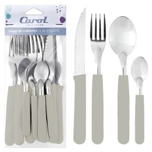 CAROL JUEGO CUBIERTOS 16 PZAS.TIZA