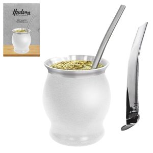 HUDSON MATE ACERO C/BOMBILLA COPA BLANCO CX6