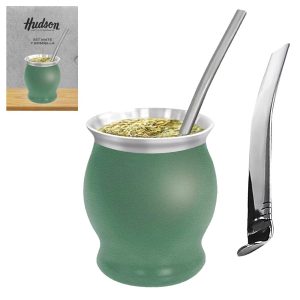 HUDSON MATE ACERO C/BOMBILLA COPA VERDE CX6